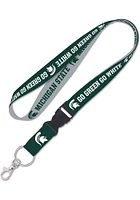 Michigan State Spartans Slogan Lanyard - Green