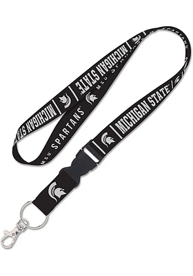 Michigan State Spartans Blackout Lanyard - Green