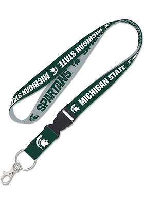Michigan State Spartans Reversible Style Lanyard - Green