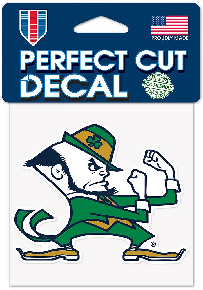 Notre Dame Fighting Irish 4x4 Fighting Irish Auto Decal - Navy Blue