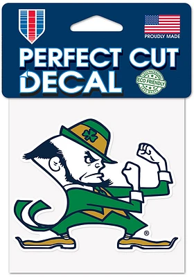 Notre Dame Fighting Irish 4x4 Fighting Irish Auto Decal - Navy Blue