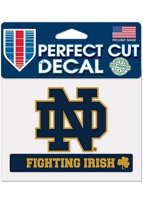 Notre Dame Fighting Irish 4.5x5.75 Auto Decal - Navy Blue