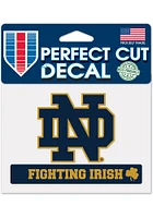 Notre Dame Fighting Irish 4.5x5.75 Auto Decal - Navy Blue