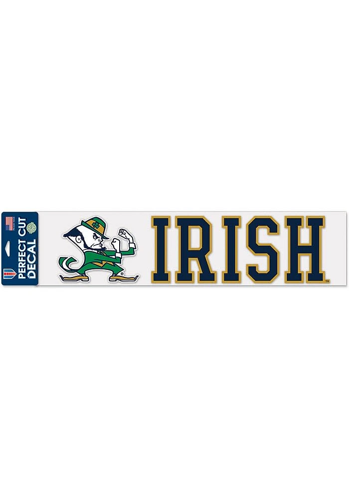 Notre Dame Fighting Irish 4x17 Auto Decal - Navy Blue