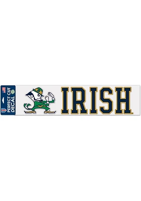 Notre Dame Fighting Irish 4x17 Auto Decal - Navy Blue