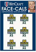 Michigan Wolverines House Divided 6 Pack Tattoo