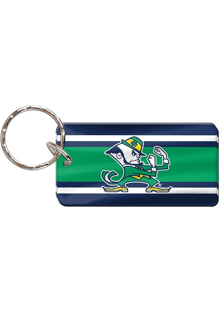 Notre Dame Fighting Irish Stripe Rectangle Keychain