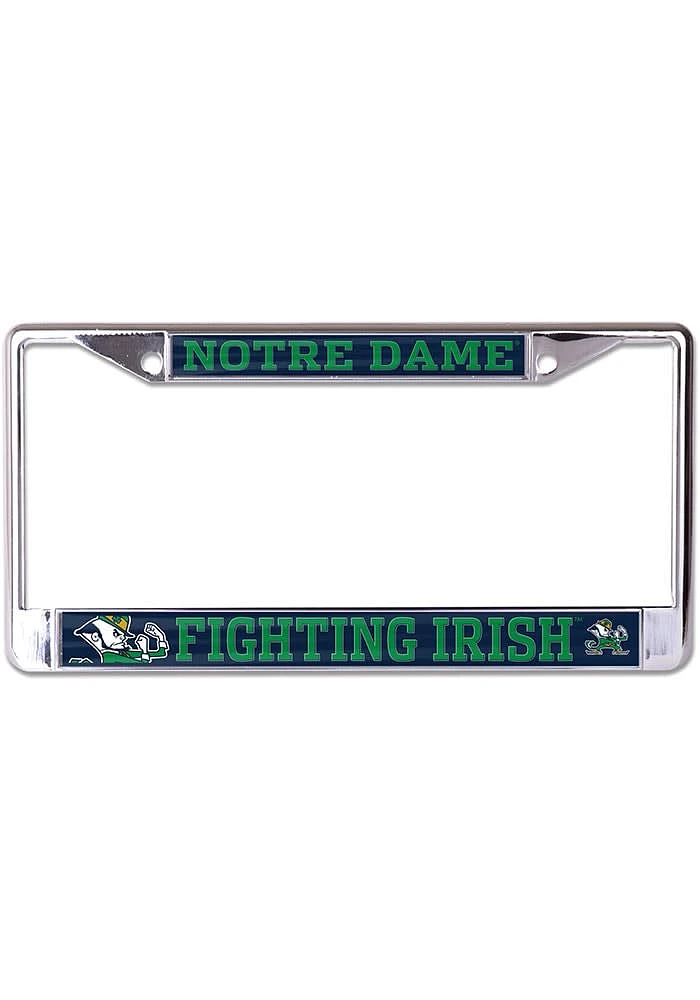 Notre Dame Fighting Irish Mega Printed License Plate Frame - Navy Blue