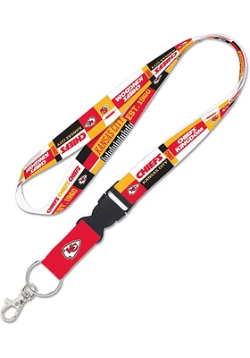 Kansas City Chiefs Colorblock Lanyard - Red
