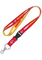 Kansas City Chiefs Slogan Design Lanyard - Red