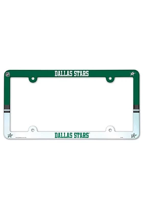 Dallas Stars Plastic Full Color License Plate Frame - Green