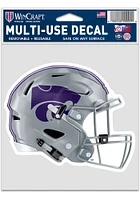 K-State Wildcats 3.75x5 Helmet Auto Decal - Purple