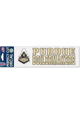 Purdue Boilermakers 3x10 Auto Decal - Gold