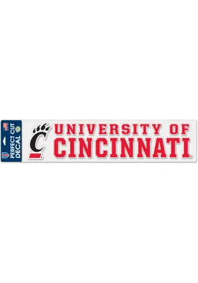 Cincinnati Bearcats 4x17 Auto Decal - Red