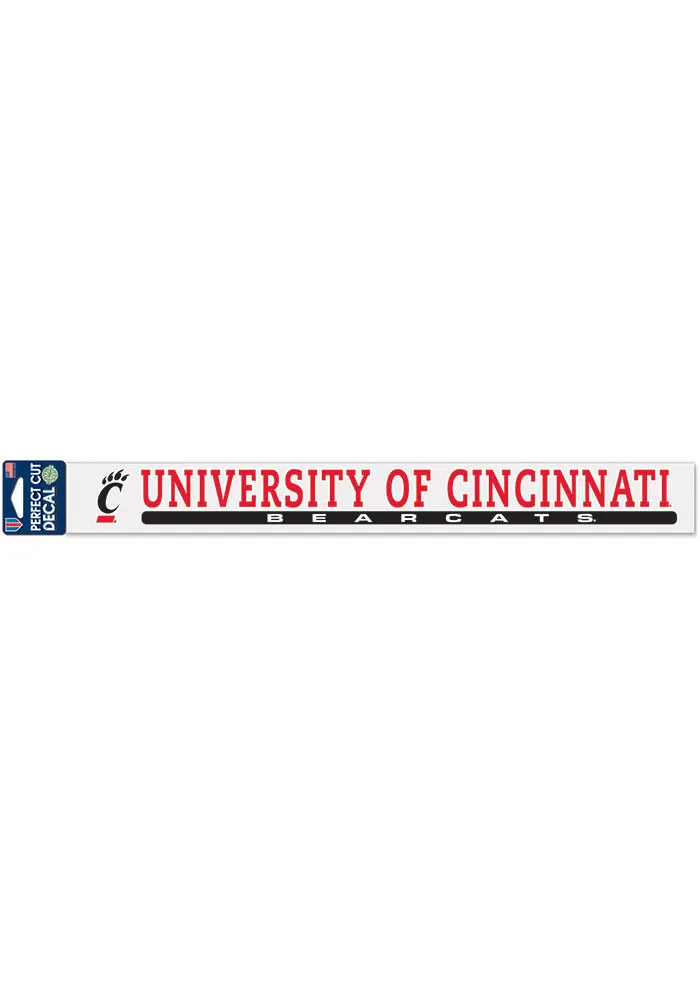 Cincinnati Bearcats 2x17 Auto Decal - Red