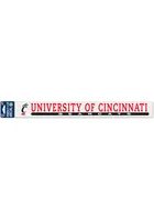 Cincinnati Bearcats 2x17 Auto Decal - Red
