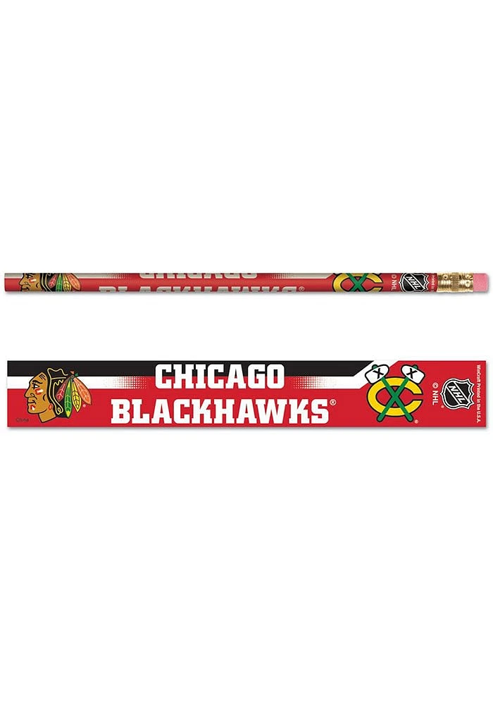 Chicago Blackhawks 6 Pack Pencil