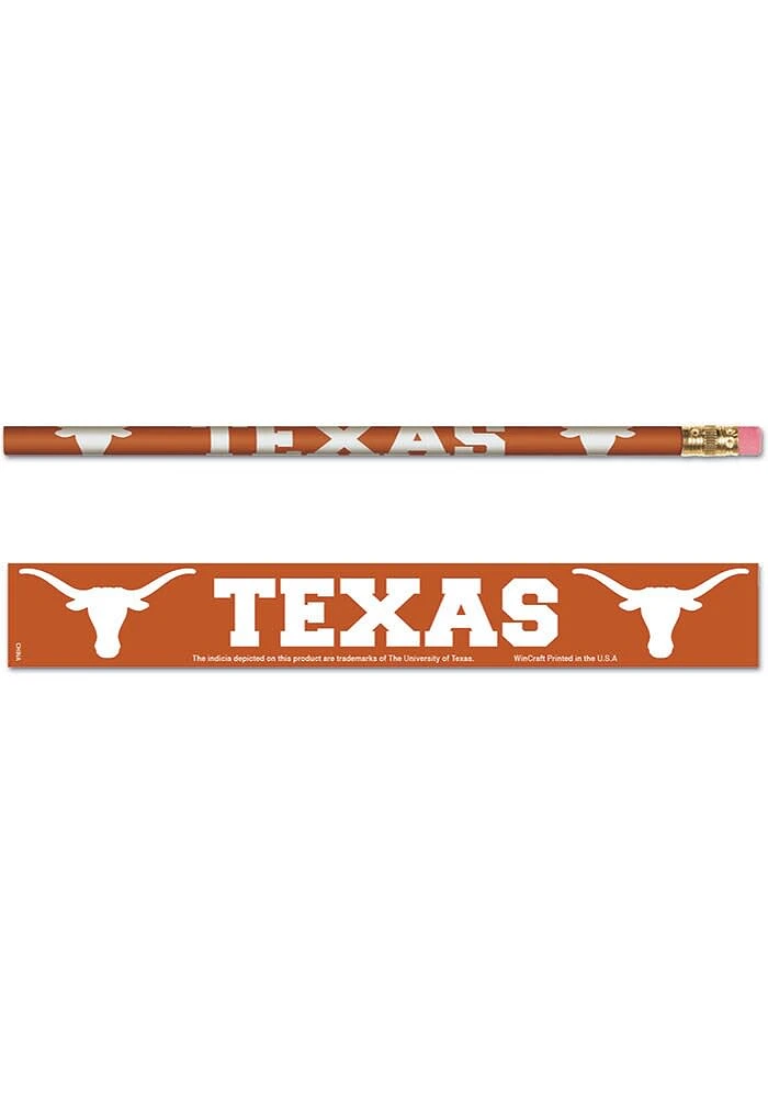 Texas Longhorns 6 Pack Design Pencil