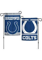 Indianapolis Colts Slogan Garden Flag - Blue