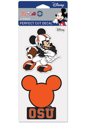 Oklahoma State Cowboys 4x4 2 Pack Disney Auto Decal - Orange