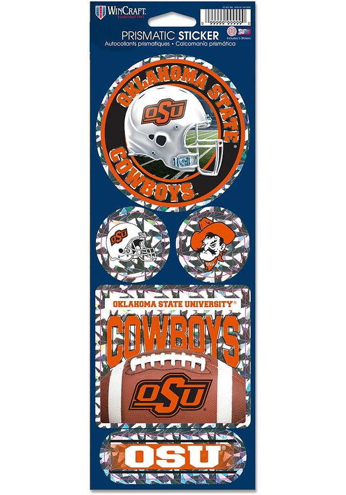 Oklahoma State Cowboys Prismatic Stickers