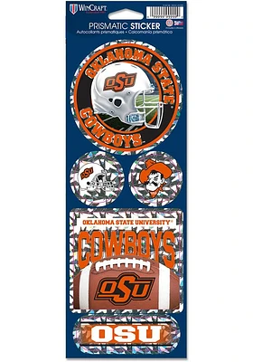 Oklahoma State Cowboys Prismatic Stickers