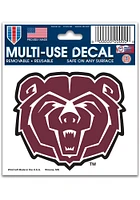 Missouri State Bears 3x4 Auto Decal - Maroon