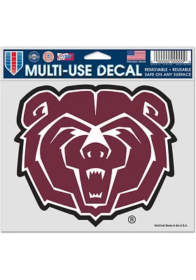 Missouri State Bears 5x6 Auto Decal - Maroon
