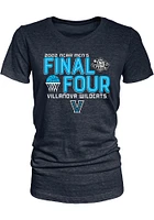 Villanova Wildcats Womens Navy Blue 2022 Final Four Short Sleeve T-Shirt