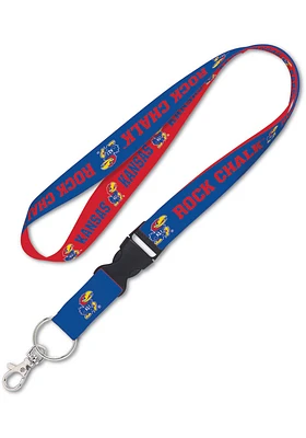 Kansas Jayhawks Slogan Lanyard - Blue