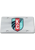 KC Current Teal Inlaid Car Accessory License Plate