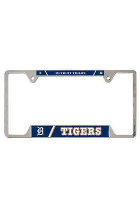 Detroit Tigers Metal License Plate Frame - Navy Blue