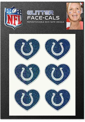 Indianapolis Colts Glitter Heart Tattoo
