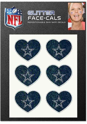 Dallas Cowboys Glitter Heart Tattoo