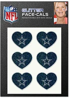 Dallas Cowboys Glitter Heart Tattoo