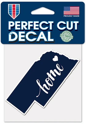 Nebraska Perfect Cut 4X4 Auto Decal - White