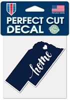 Nebraska Perfect Cut 4X4 Auto Decal - White