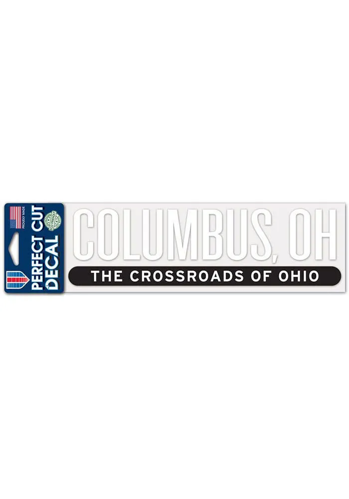 Columbus 3X10 Perfect Cut Auto Decal - White