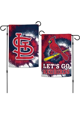 St Louis Cardinals Tie Dye Garden Flag - Red