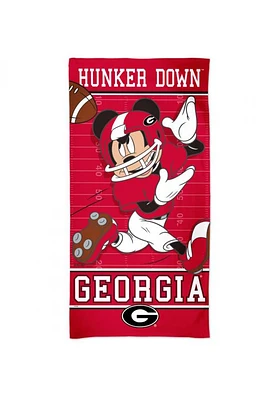 Georgia Bulldogs Disney Spectra Beach Towel