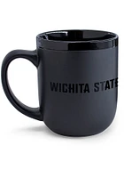 Wichita State Shockers 17oz Black Coffee Ceramic Mug - Black