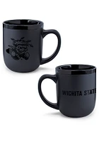 Wichita State Shockers 17oz Black Coffee Ceramic Mug - Black