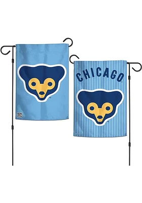 Chicago Cubs Coop 2 Sided Garden Flag - Light Blue