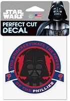 Philadelphia Phillies 4X4 Darth Vader Auto Decal - Black