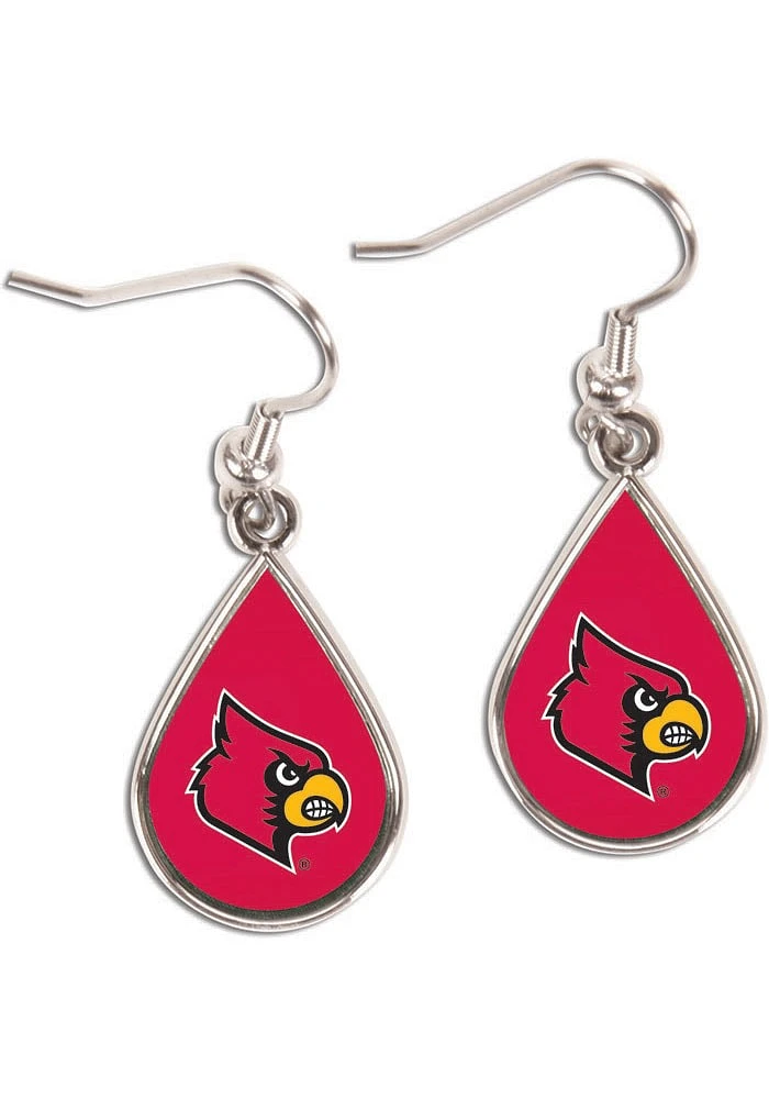 Louisville Cardinals Teardrop Womens Earrings