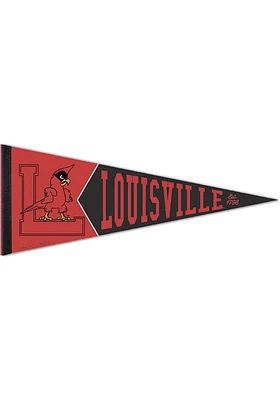 Louisville Cardinals 12x30 Vault Premium Pennant - Red