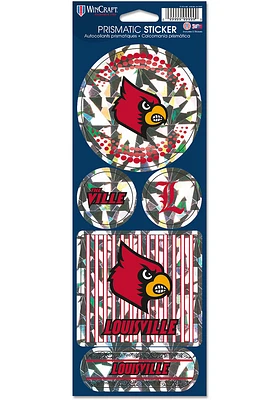 Louisville Cardinals Prismatic Stickers
