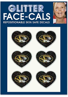 Missouri Tigers 6pk Glitter Tattoo