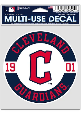 Cleveland Guardians 3.75x5 Patch Auto Decal - Navy Blue