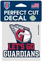 Cleveland Guardians 4x4 Slogan Auto Decal - Navy Blue